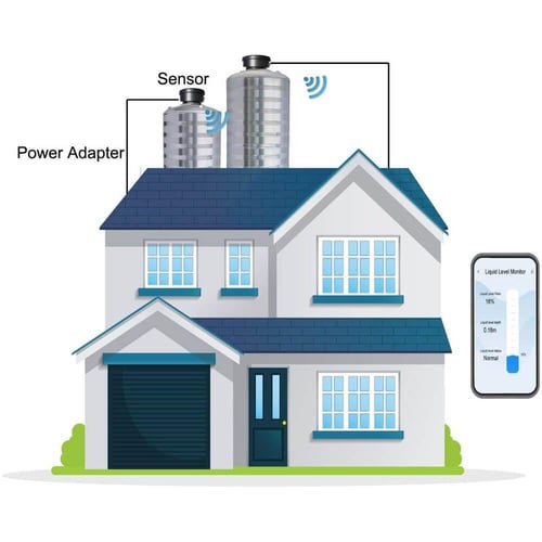 مستشعر ذكي لمستوى الماء - العوامة الذكية واي فاي