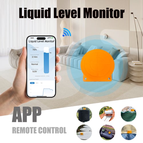 مستشعر مستوى المياه الذكي بالموجات مع بوابة
