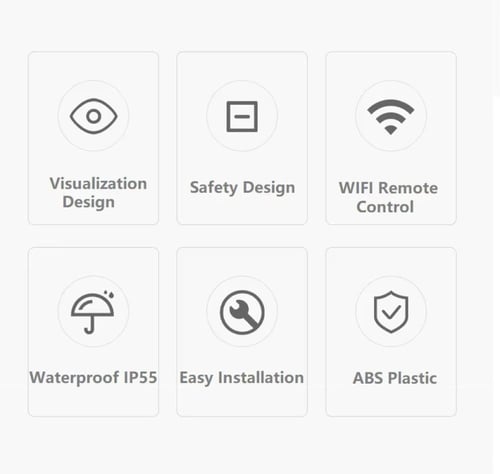 فيش كهربائي خارجي ذكي مقاوم للماء واي فاي