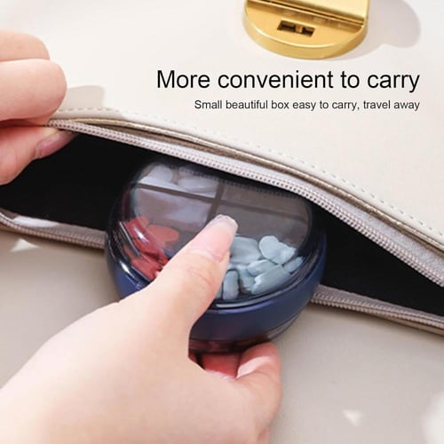 علبة تنظيم الحبوب والأدوية مزدوجة الطبقات، مقاومة...