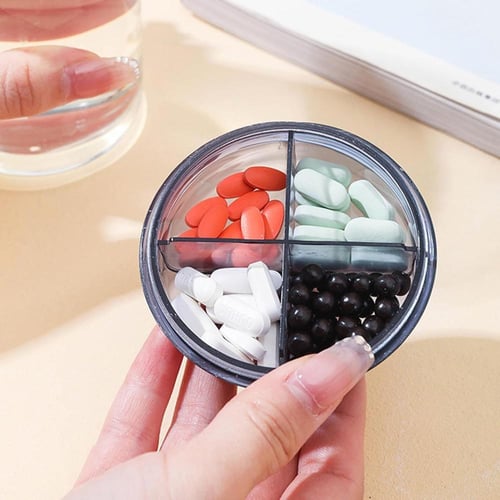 علبة تنظيم الحبوب والأدوية مزدوجة الطبقات، مقاومة...