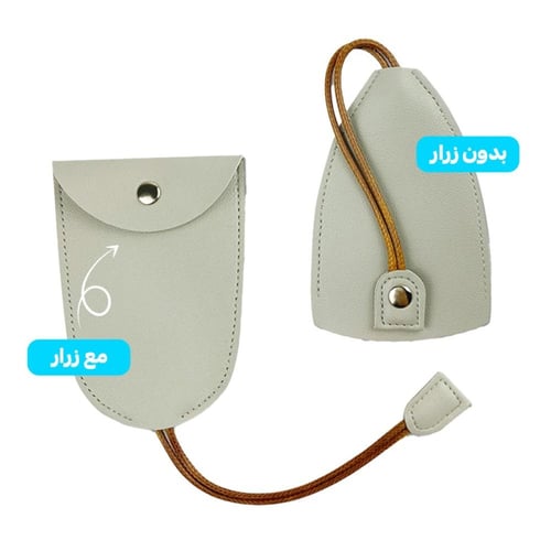 حقيبة مفاتيح جلد, مبتكرة بمساحة تخزين كبيرة لحمل 4...