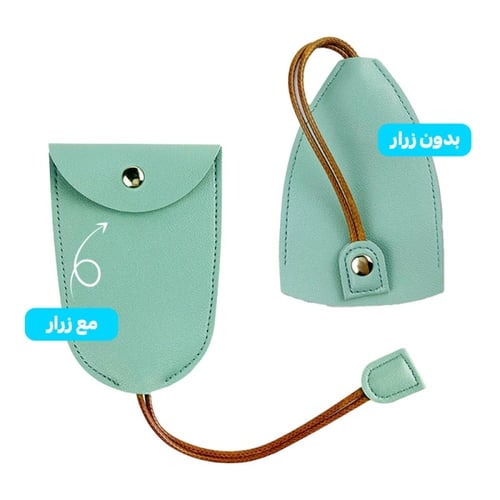 حقيبة مفاتيح جلد, مبتكرة بمساحة تخزين كبيرة لحمل 4...