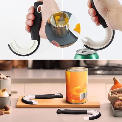 فتاحة علب بشكل J، مريحة وسهلة الاستخدام، مصنوعة من...