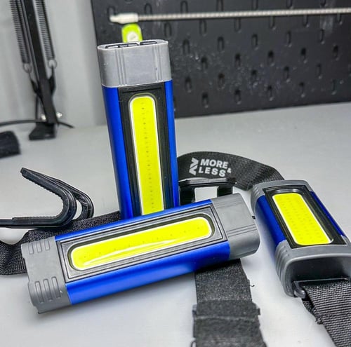 طقم كشافات مع شاحن سريع وإضاءة متعددة المستويات