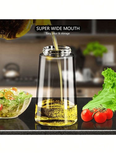 موزع زيت وبخاخ زيت 2 في 1 ، زجاجة موزع زيت لبخاخ ا...