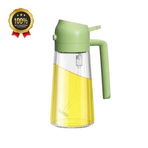 موزع زيت وبخاخ زيت 2 في 1 ، زجاجة موزع زيت لبخاخ ا...