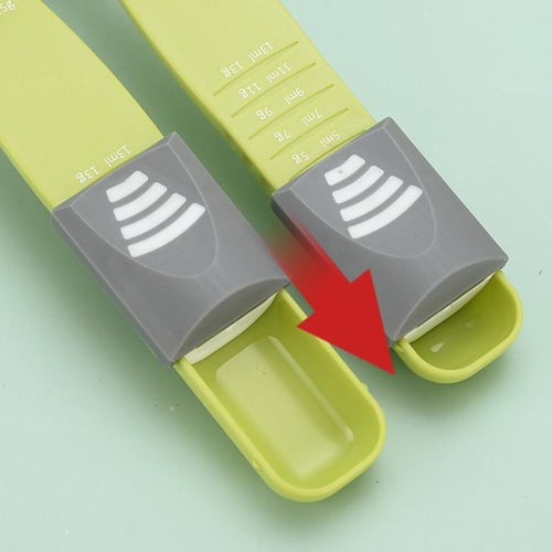 ملعقة قياس قابلة للتعديل بمقبض مزدوج للمطبخ