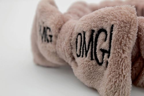 رباط رأس قطيفة مرن لغسيل الوجه وتثبيت الشعر