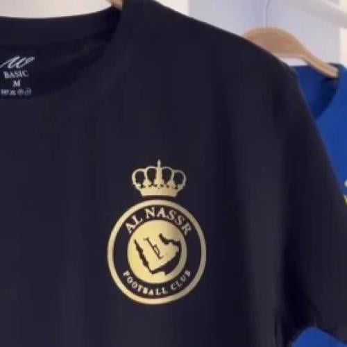 Al Nassr FC Luminous Writing T-shirt - تصميم تيشير...