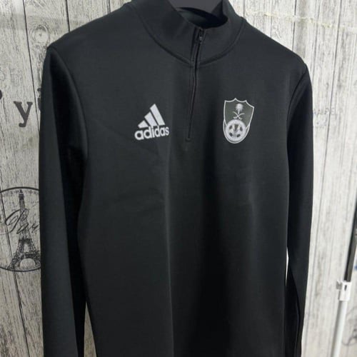 Al-Ahli Black Sportswear Sweater with Finger Openi...
