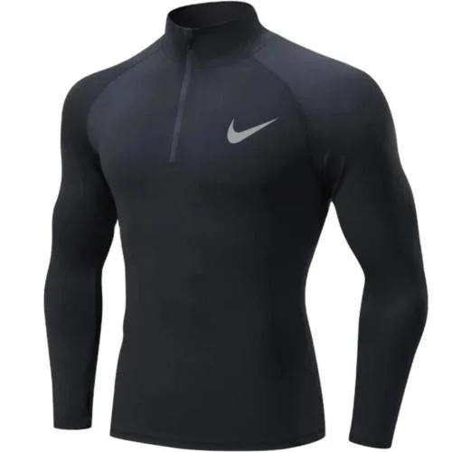 Nike Black Sports Sweater with Thumb Hole - سويتر...