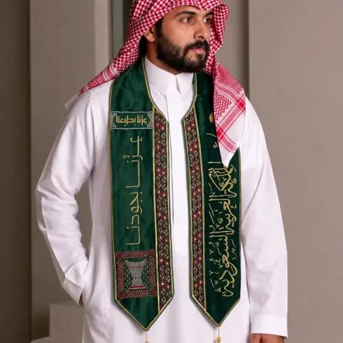 وشاح اليوم الوطني السعودي " عزنا بجودنا"