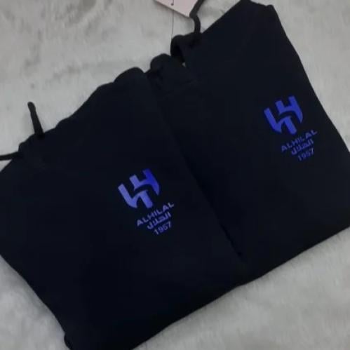 Al-Hilal Black Oversized Pullover - بلوفر الهلال ا...