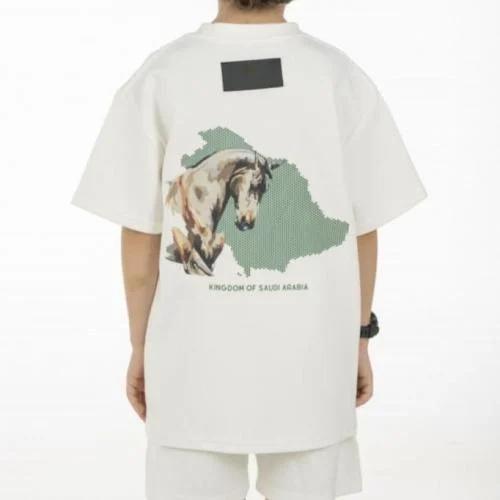 Saudi National Day Kids Set - T-shirt & Shorts - ط...