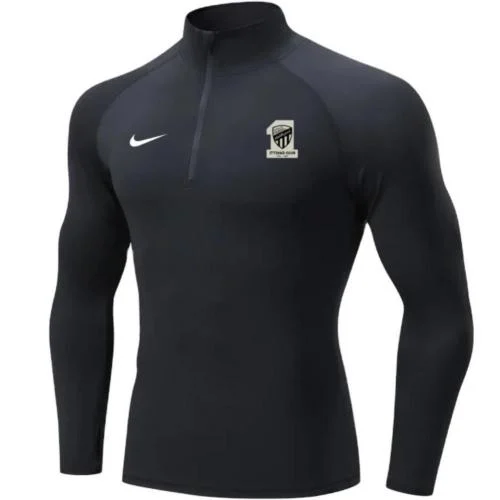 Al-Ittihad Black Sports Thumb Hole Sweater - سويتر...