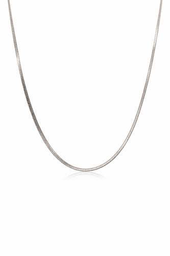 سلسلة حرير نحيف فضه Snake Chain
