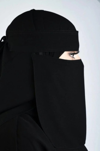 نقاب وسط عادي بربطة