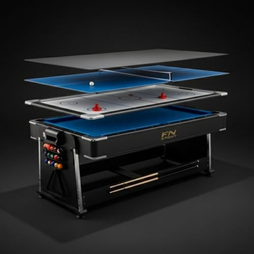 Pool, hockey, and table tennis 4 in 1 table