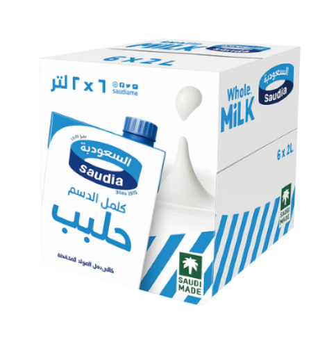 السعودية حليب كامل الدسم 2لتر