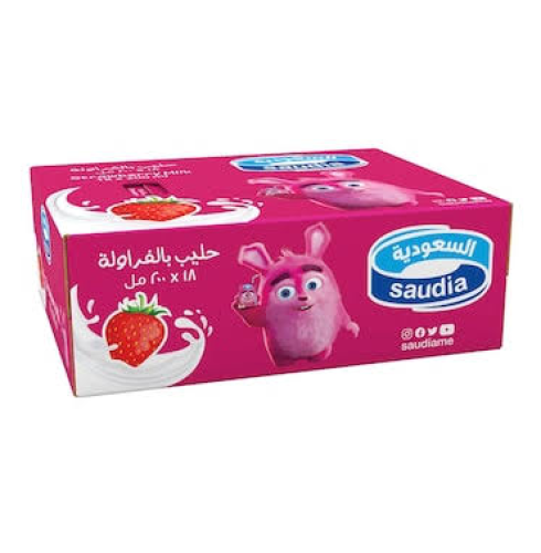 السعودية حليب بالفراولة 200مل