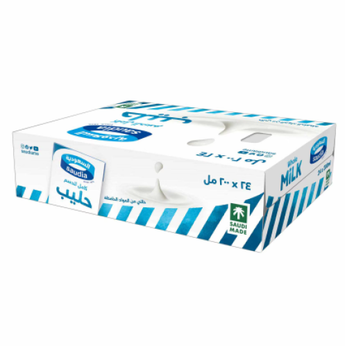 السعودية حليب كامل الدسم 200مل