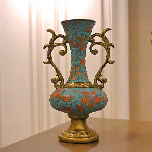 فازة زخرفية فاخرة بتصميم شرقي أنيق