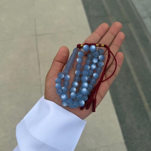 A bracelet with Belgian crystal - changes color with sunlight illumination