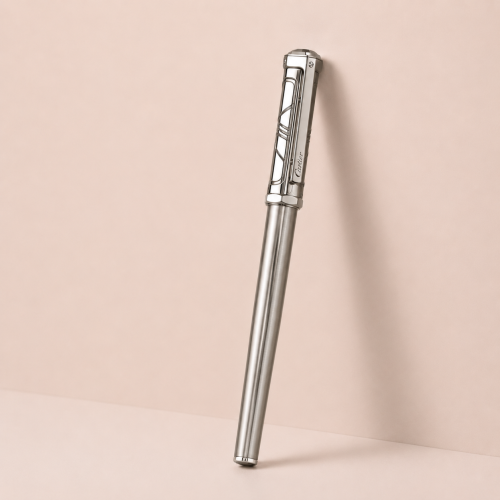 Cartier Santos pen, silver, engraved