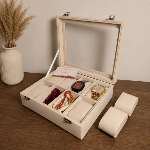 Luxury white box for rosaries and watches