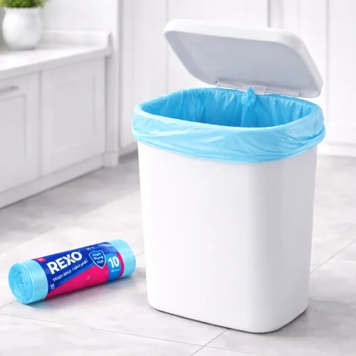 10-gallon trash bags – pack of 95 bags | durable and practical in blue