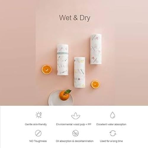 Printed roll towels 25*25 cm, 3 rolls