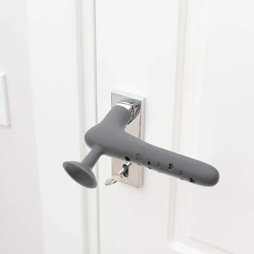 Rubber bumper to protect walls from door impacts