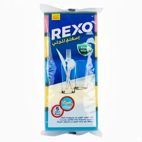 Colored Rexxo sponge 5 pieces - carton - 60