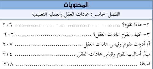 كتاب عادات العقل والعملية التعليمية/ د.نجاة عوض ال...