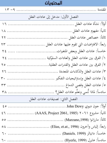 كتاب عادات العقل والعملية التعليمية/ د.نجاة عوض ال...