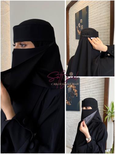(2نقابات مبطن قطن)+(2نقابات مبطن حرير)+(2نقابات مش...