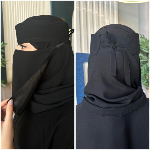 عدد6 نقابات ملكي مبطن حرير اسود ربط