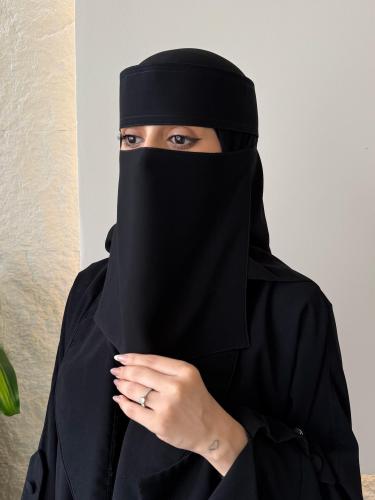 عدد-4- نقاب مبطن قطن