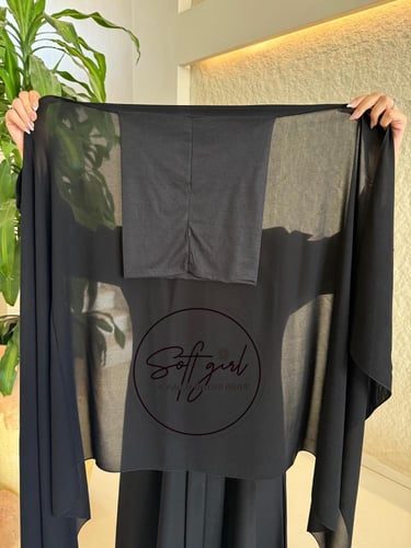 عدد2 نقاب حرير+طرحة بندانة