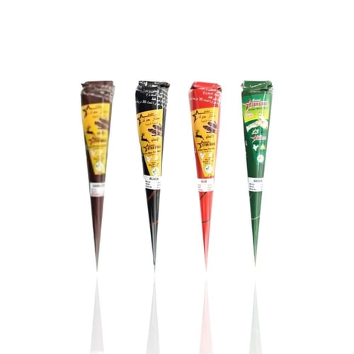 Star Gold quick henna cones (urgent henna) 4 piece...