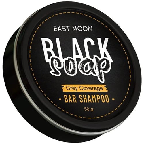 Black soap East Moon for restoring vitality and natural color of hair 50 grams