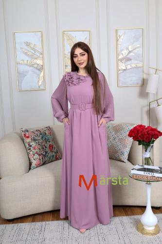 فستان تركي بكرانيش وحزام