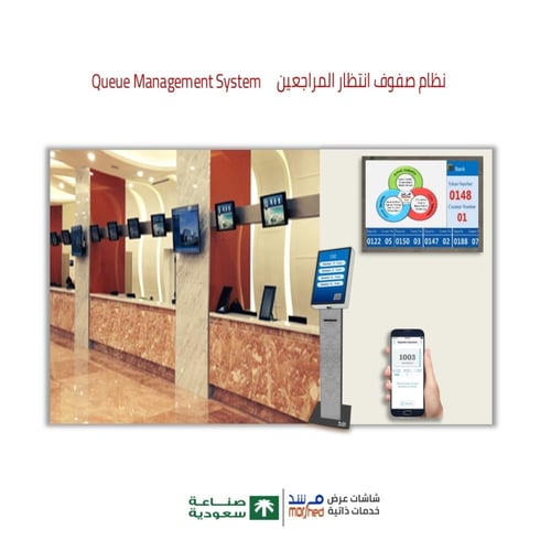 نظام طابور صفوف الانتظار المراجعين والمستشفيات