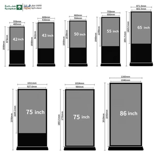 55 بوصة شاشات متتالية للعرض خارجية , قائمة دريف ثر...