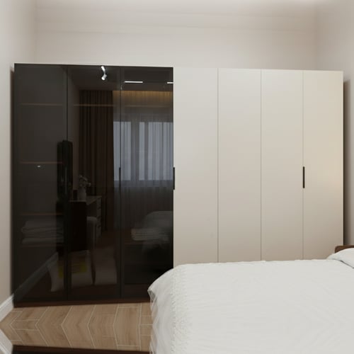 غرفة نوم فاخرة – تصميم متكامل وعصري