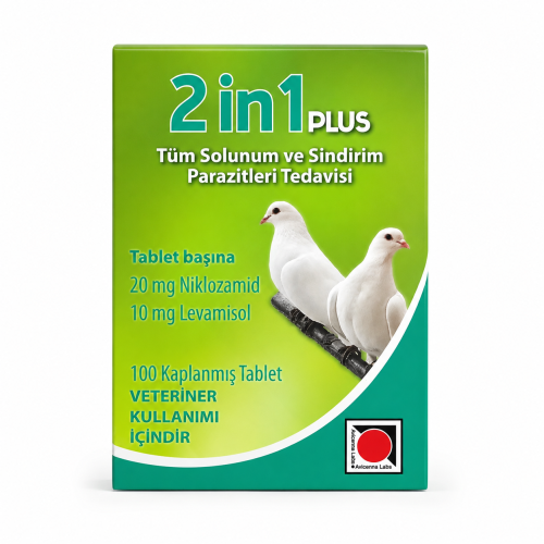 حبوب 2in1 Plus لعلاج الديدان والطفيليات للحمام وطي...