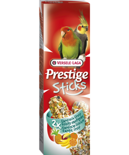 أعواد الببغاء الكبيرة بالفواكه الغريبة