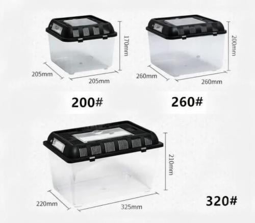حضانة بلاستيك شفافة لتربية الطيور والزواحف والأسما...