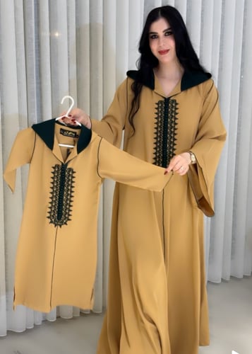 جلابية قبع مبطن اطفال